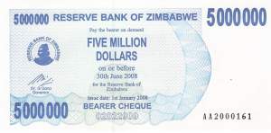 5 Million Dollars Zimbabwe p.54 2008